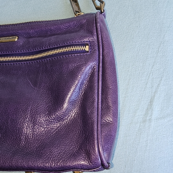 Rebecca Minkoff 5 Zip MAC Eggplant Purple Crossbody - Picture 13 of 17